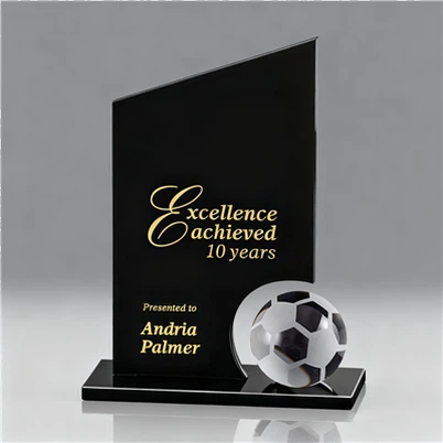 Kristály foci trófea